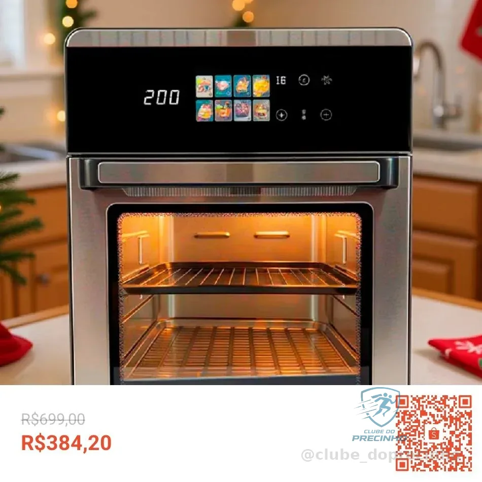 🚀 Fritadeira Air Fryer Oven Forno Elétrico Digital Extream 17L / 10L