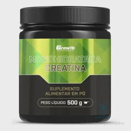 Creatina Monohidratada 500g Growth Supplements Sem Sabor em Pó Mercado Livre