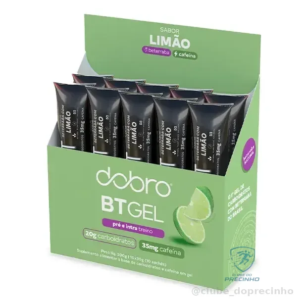 Dobro Bt Gel Beterraba Com Limão E Cafeína Natural - 10x30gr