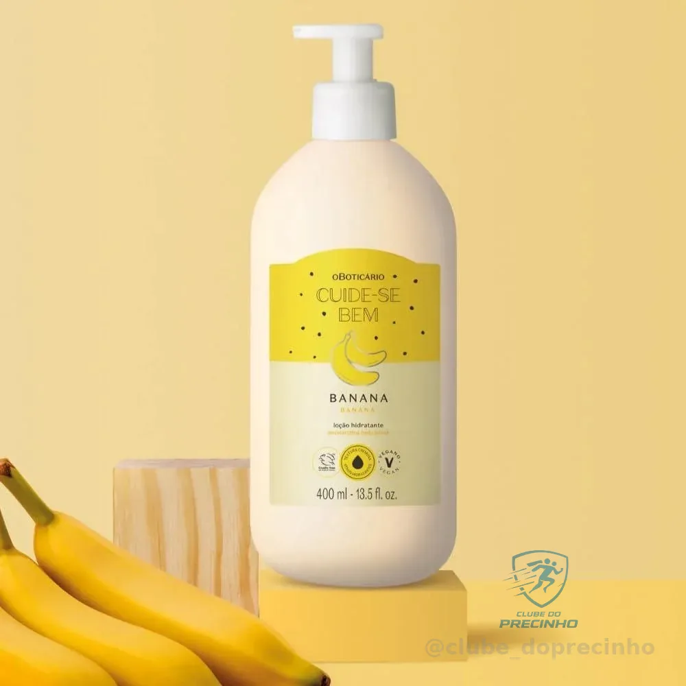 🚀 Loção Hidratante Banana Cuide-se Bem Feira O Boticário 400ml