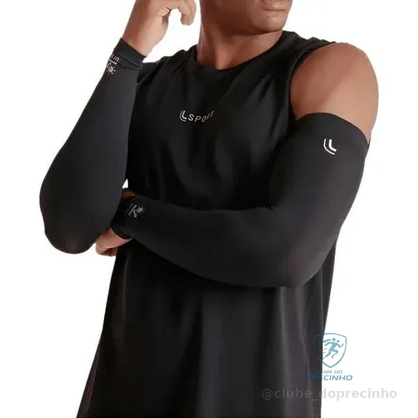 Manguito Unissex Proteção Uv Lupo Sport Cor Preto Tamanho G Mercado Livre