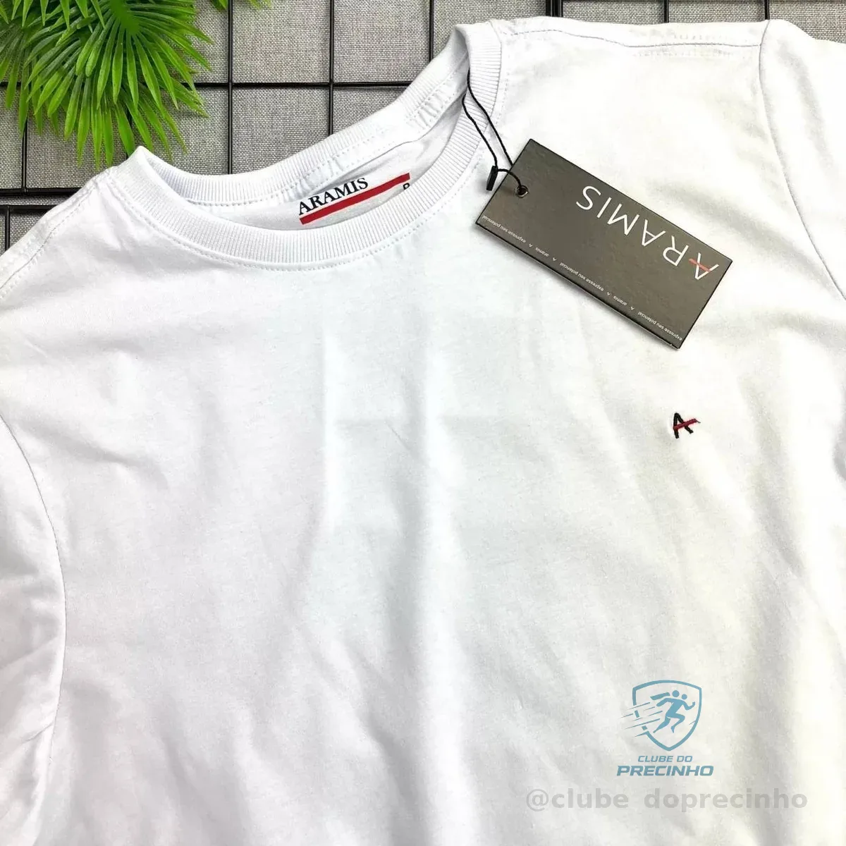 Camiseta Aramis Crewneck Basic Lisa branca Mercado Livre