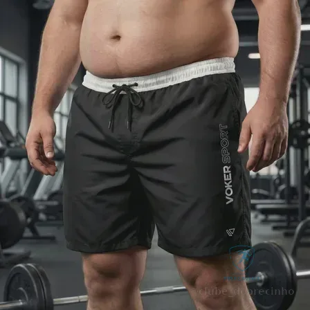 Short Masculino Plus com Elastano Bermuda Academia Praia Mercado Livre