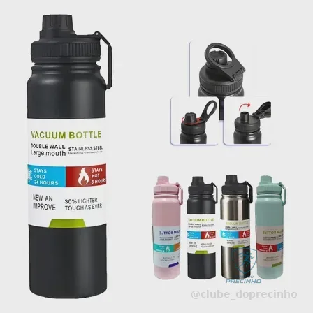 Garrafa Térmica 800ml Inox Mercado Livre