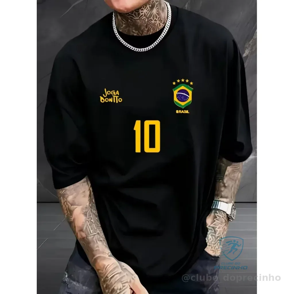 Camiseta Masculina e Unissex Brasil Copa Do Mundo 2026 100% Algodão Shopee