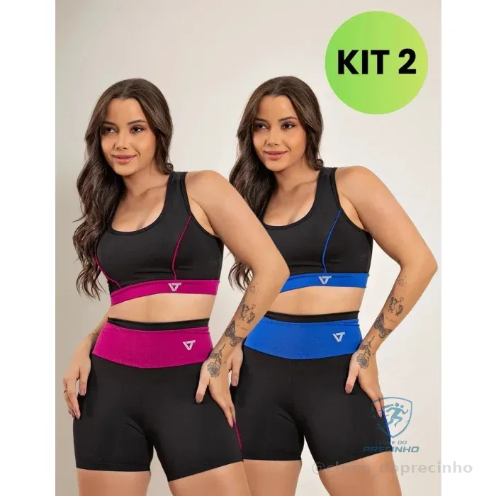 Conjunto Fitness 2 peças (top e short) Mercado Livre