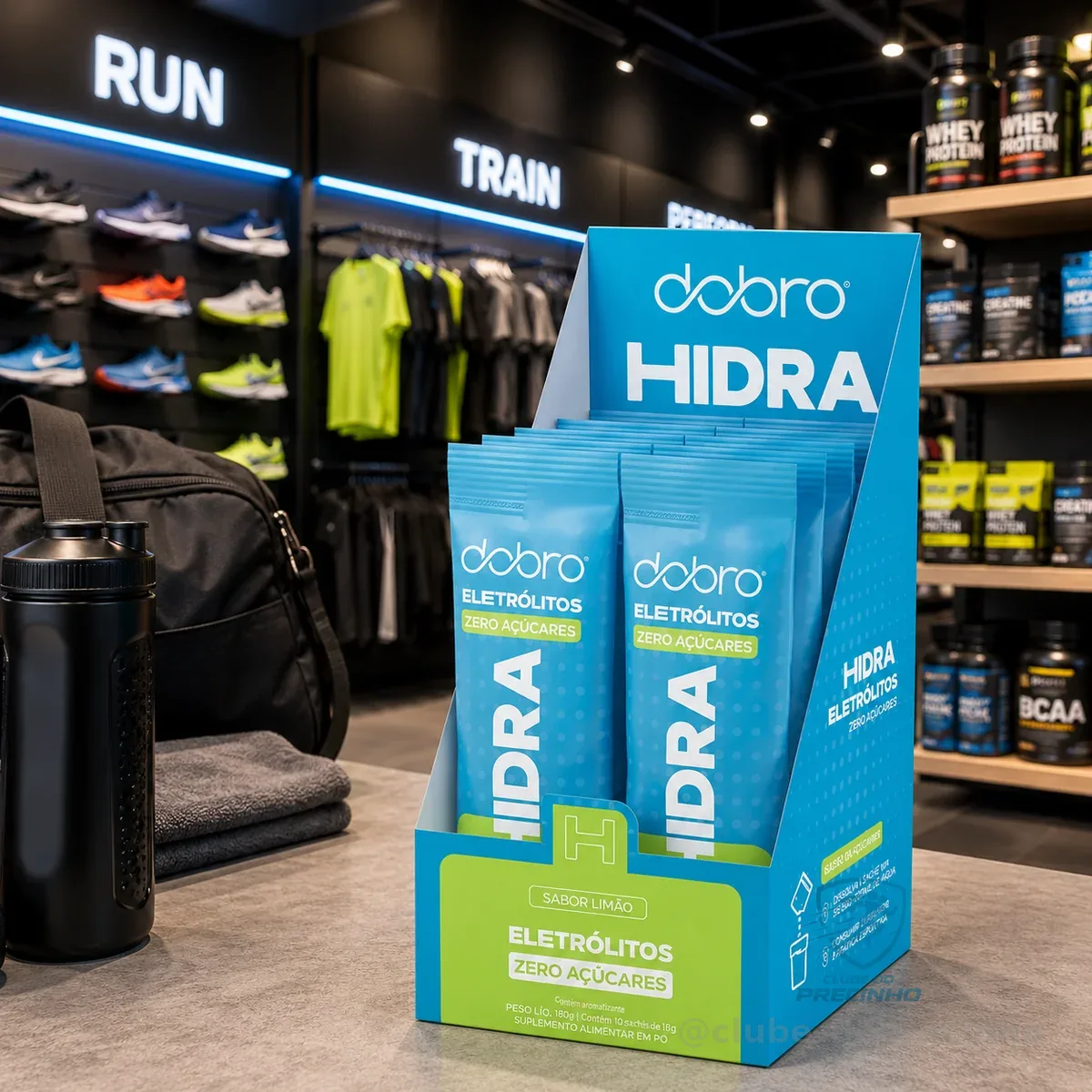 Hidra Eletrolitos Dobro Caixa Com 10 Sachês De 7g Sabor Limão