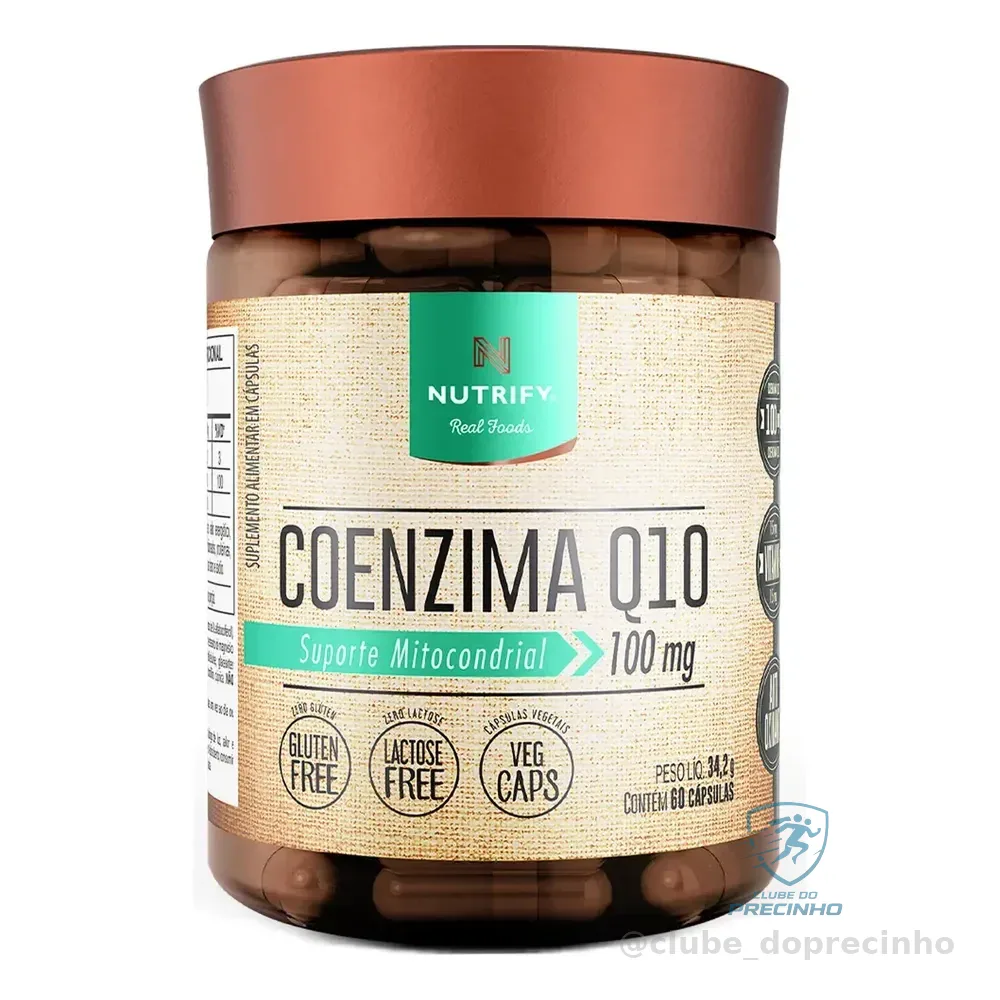 Coenzima Q10 100mg 60 Cápsulas Nutrify Sem Sabor Sem Sabor