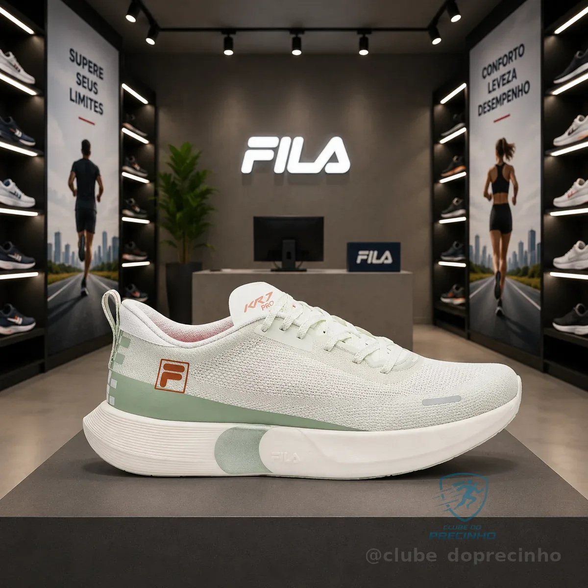 Tênis Fila Kr7 Pro Speed Tech Feminino Verde - 34, 35, 36 e 37