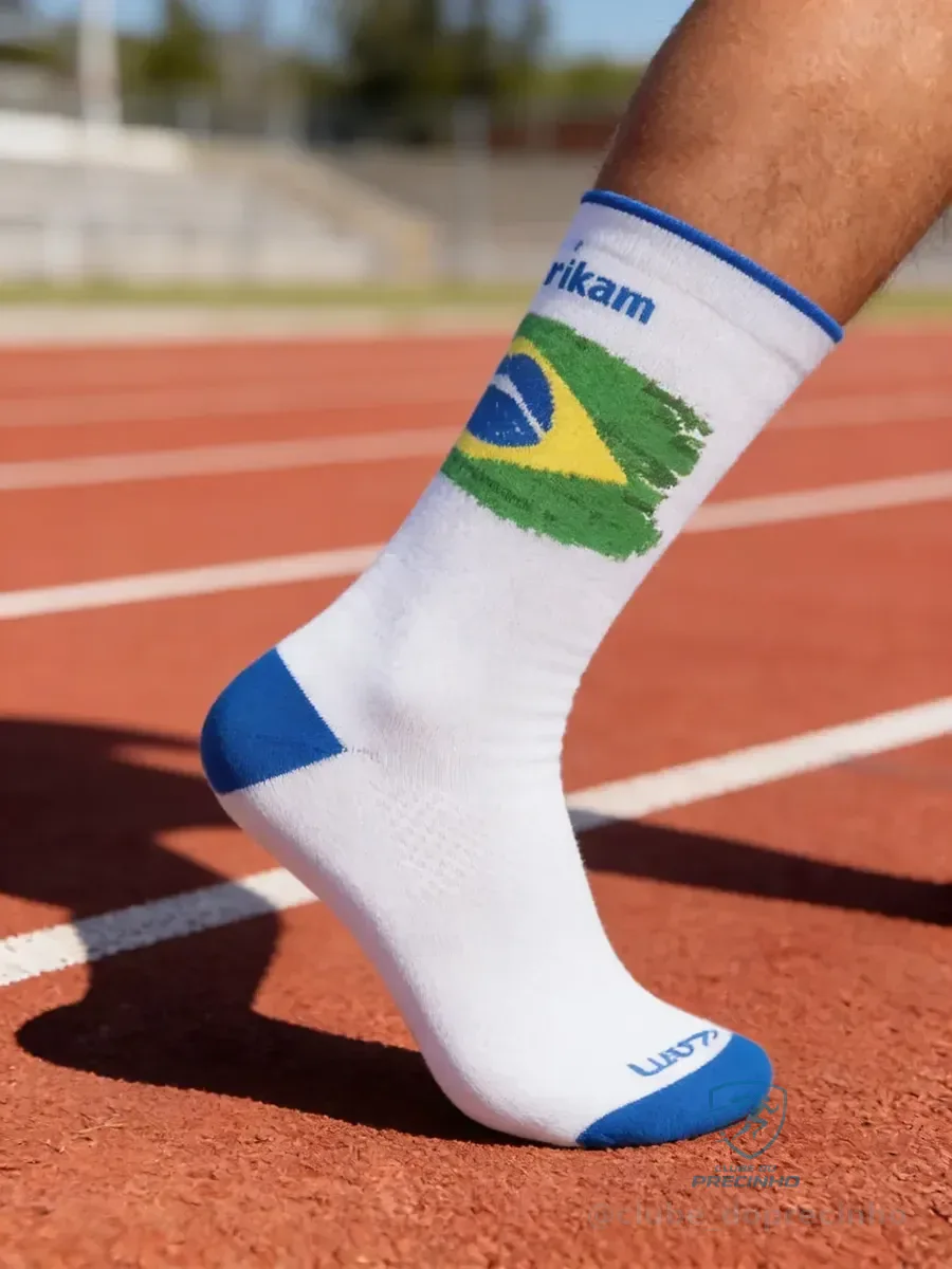 Meia Brasil Performance Cano Médio Rikam 
