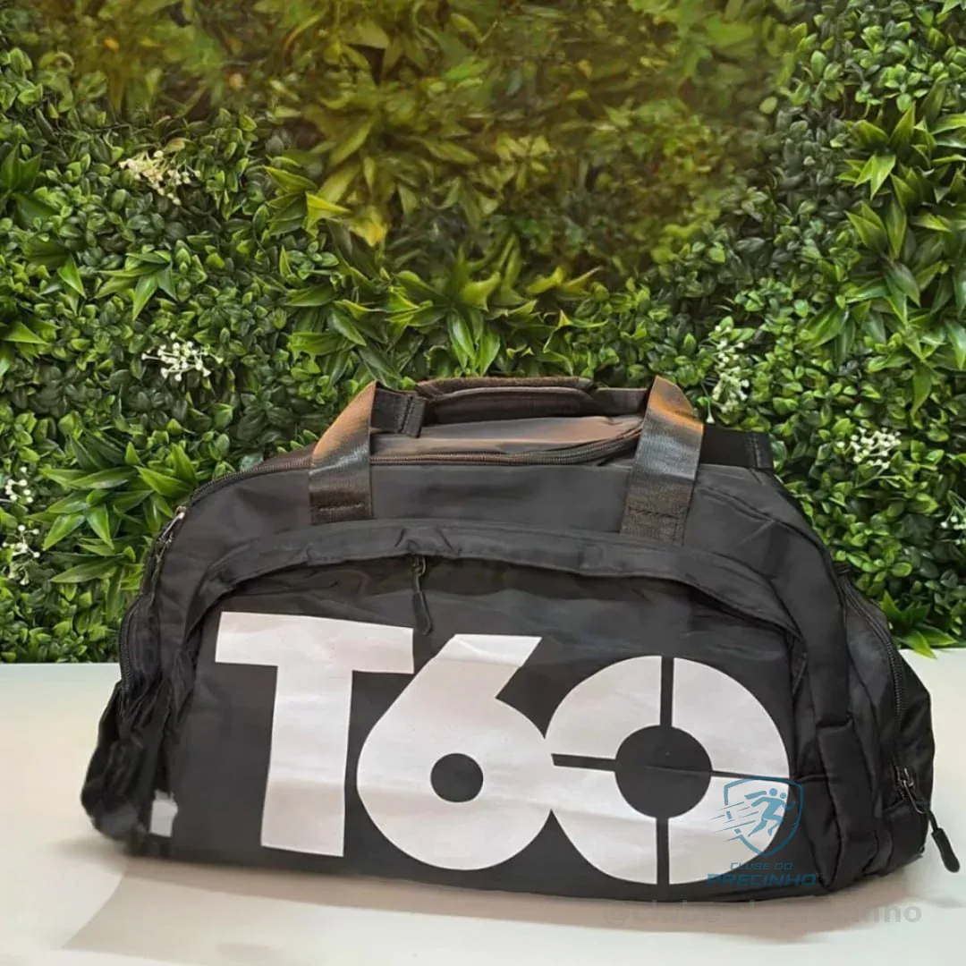 T60 Bolsa Academia Transversal Com Compartimentos Mercado Livre
