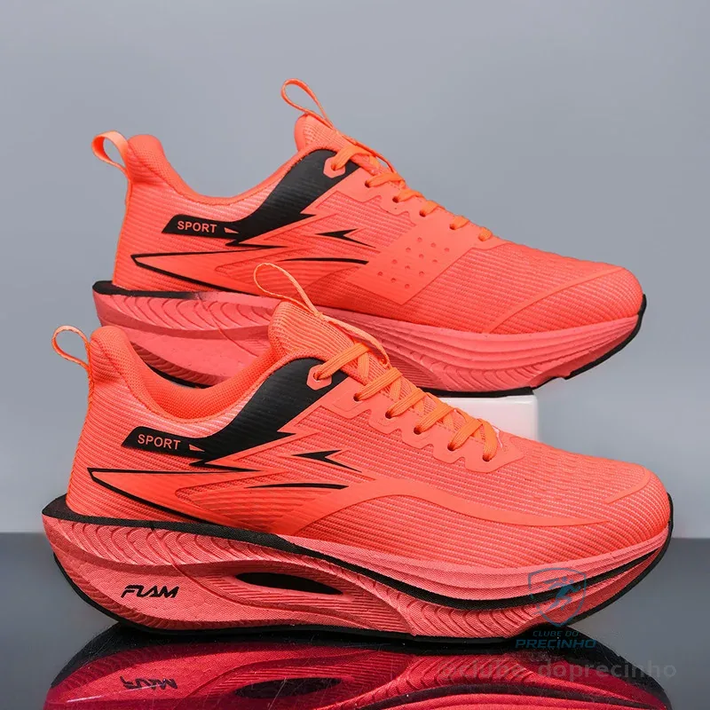 Tênis De Corrida Ultraleve Com Placa De Carbono Para Maratona , Masculino E Feminino Shopee