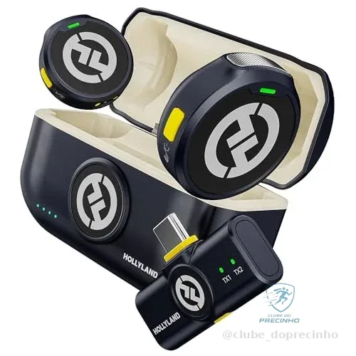 🚀 Hollyland Lark M2 Microfone Lapela Sem Fio, Compatível com Android, IPhone 15