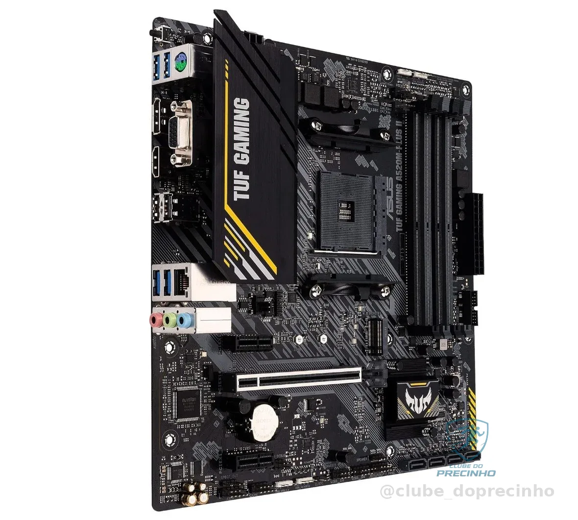 🚀 Placa Mãe Asus TUF GAMING A520M-PLUS II (AM4/4xDDR4/HDMI/DisplayPort/D-Sub/M.2/USB 3.2)