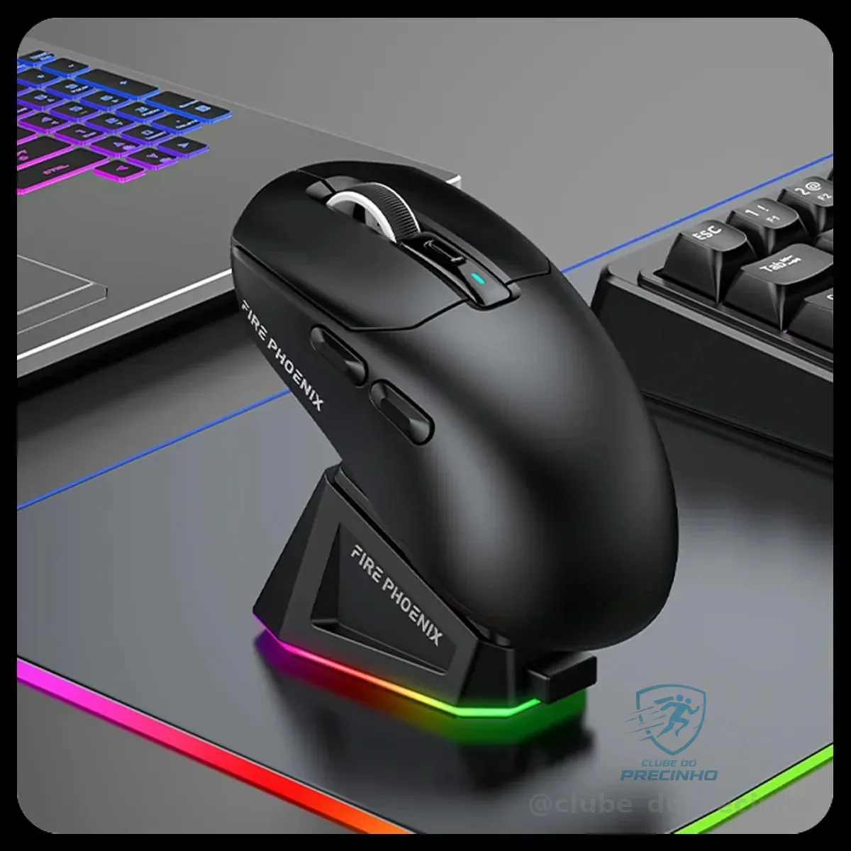 Mouse Gamer Sem Fio Fire Phoenix 24.000dpi (PAW3311) Mercado Livre
