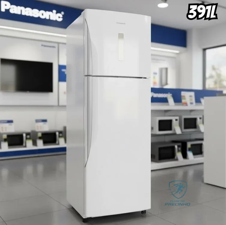 Geladeira Ideal+ Panasonic BT41 Frost Free Tecnologia Antibactéria 391L Branca - NR-BT41PD2WA 127V