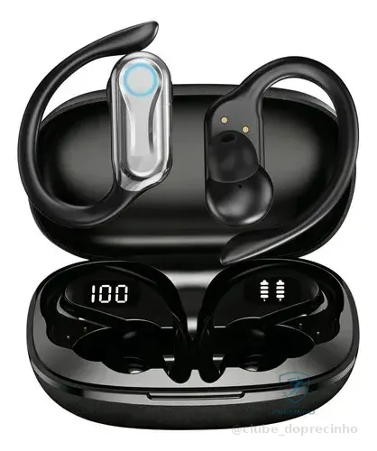 Fone De Ouvido Tws Jskj Ad-q15 Bluetooth 5.4 Com Cancelamento De Ruído E Microfone Preto