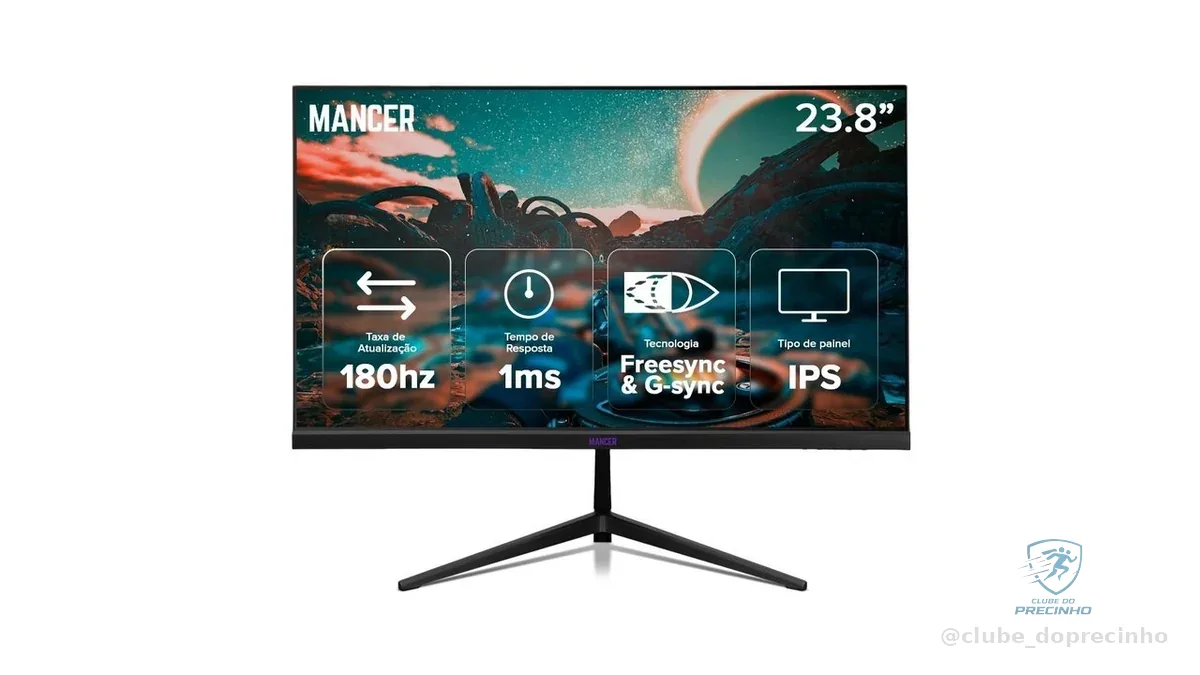 Monitor Gamer Mancer Valak Z3HS, 23.8 Pol, IPS, 2K, 1ms, 180Hz, HDMI/DP, MCR-VKZ3HS-BL01