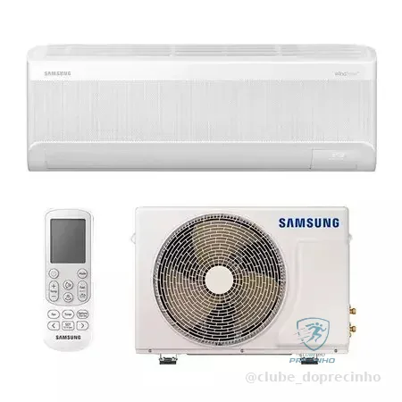 Ar Condicionado Samsung Split Hi Wall Inverter Windfree Ai 12.000 Btu Frio AR12DYFAAWKNAZ 220V
