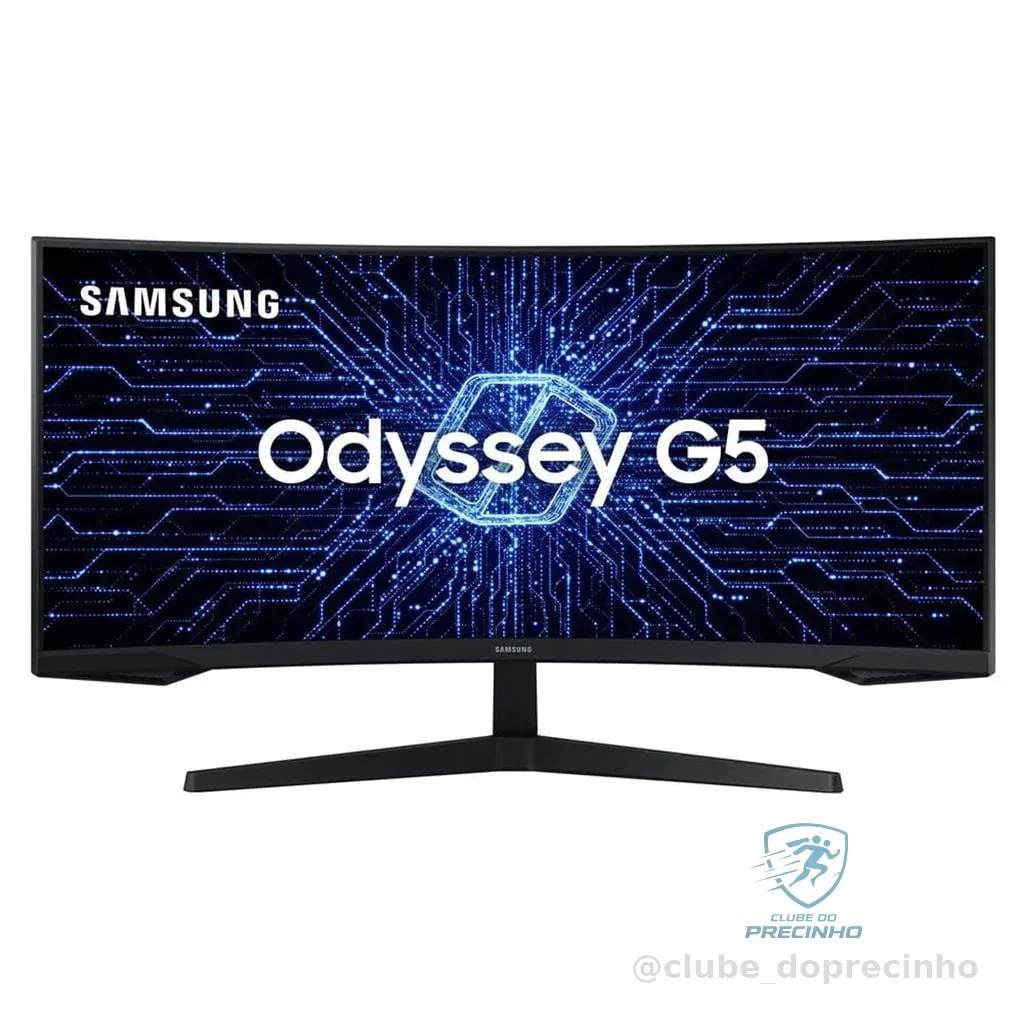 Monitor Gamer Samsung Odyssey G5 34" Curvo Ultra WQHD 165Hz HDMI FreeSync Premium