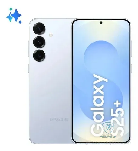 Samsung Galaxy S25+ 5g, 256gb, 12gb, Câmera Tripla - Azul Azul-claro