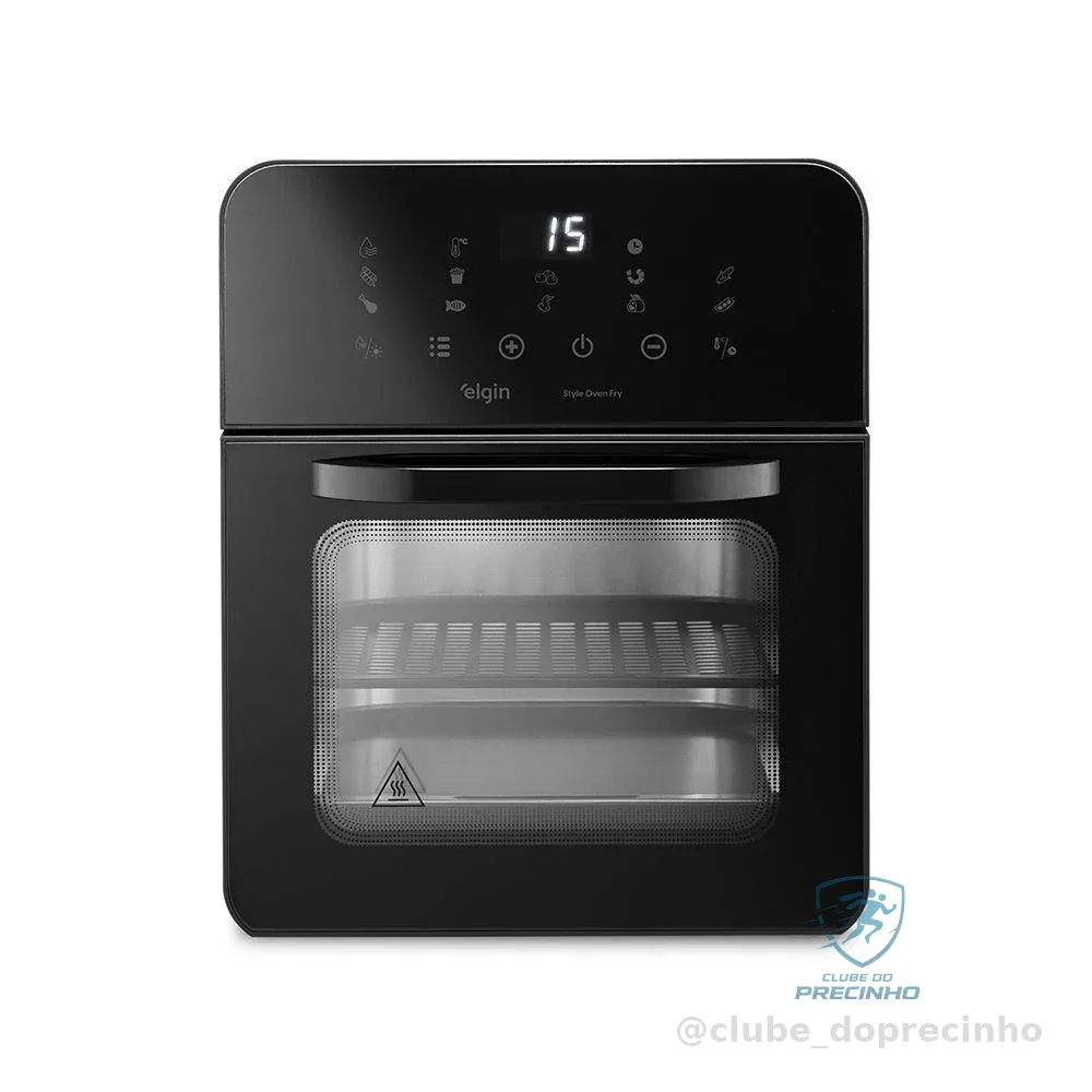Fritadeira e Forno Elgin Elétrico 10l Style Oven Fry 3 em 1 Preto
