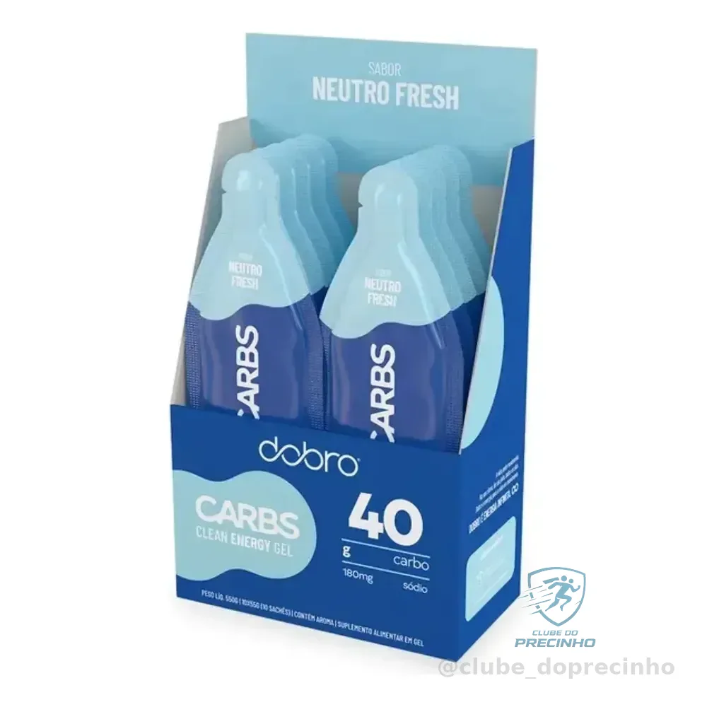 Dobro Carbs Gel 40g Neutro Fresh Caixa Com 10 Sachês Neutro Fresh Neutro Fresh