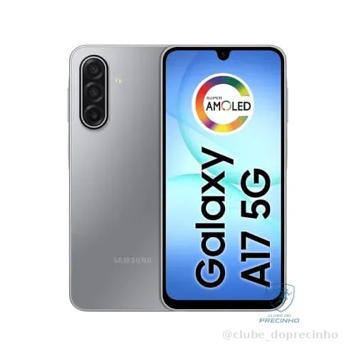 Celular Samsung Galaxy A17 5G, 128GB, 4GB, 50MP Tela 6.7" - Cinza