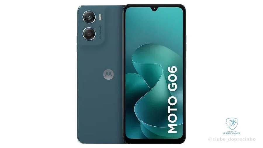 Smartphone Moto g06 4G Tela 6,9 128GB Câmera 50MP Azul Marinho Motorola