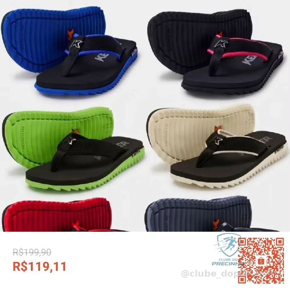Sandália Kenner Kivah Cushy Masculina Original