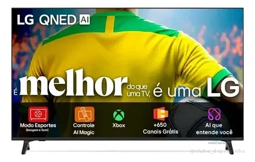 Smart Tv 4k 65  LG Qned73 Portal De Games Processador Ai 7 Ger8 4k Super Upscaling Google Cast Integrado Controle Ai Magic Webos 25 Modo Esportes Alerta De Esportes