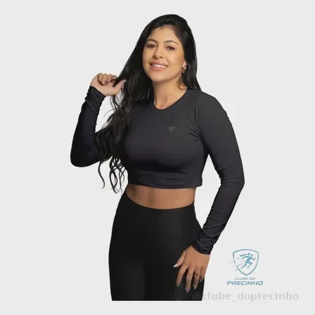 Cropped Poliamida Blusa Feminina Camiseta Proteção UV Voker Mercado Livre
