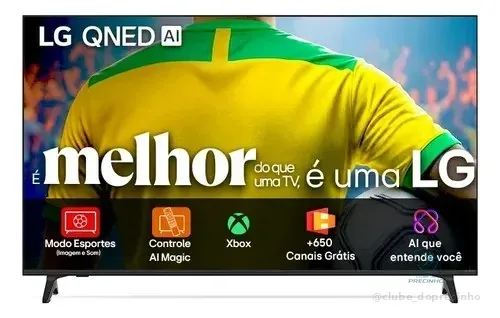 Smart Tv 4k 50  LG Qned73 Portal De Games Processador Ai 7 Ger8 4k Super Upscaling Google Cast Integrado Controle Ai Magic Webos 25 Modo Esportes Alerta De Esportes