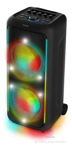 Caixa De Som Bluetooth Tax5000/78, 1800w, Philips, Preto, Party Speaker 127/220v