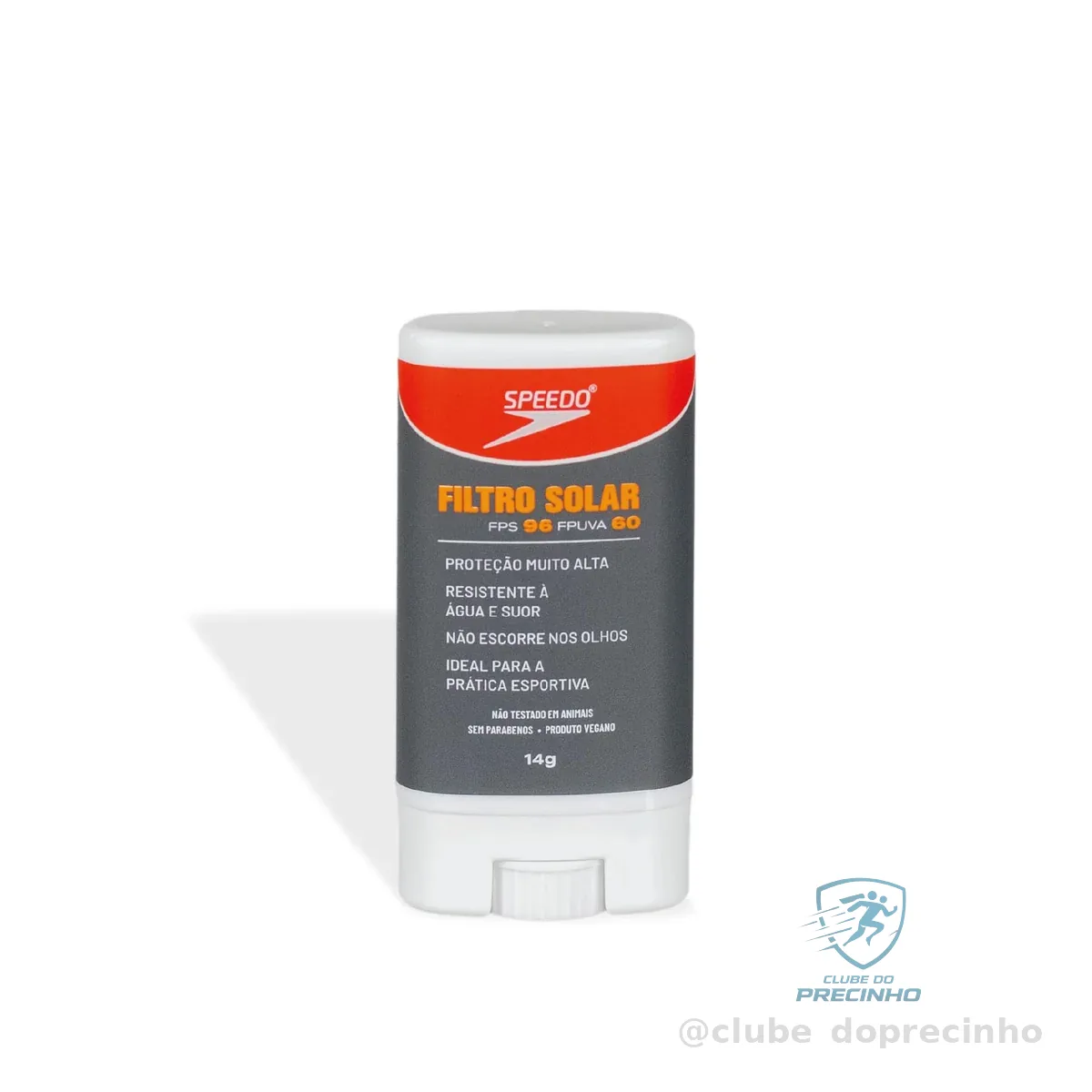 Protetor Solar Facial FPS96 e FPUVA60 Speedo 14g