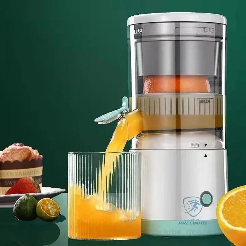 Espremedor Elétrico Laranja Limão Frutas Fazer Sucos Recarregável Usb Cozinha