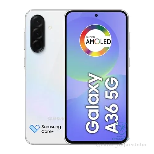 Smartphone Samsung Galaxy A36 256GB 5G 8GB RAM Violeta 6,7" Câm. Tripla + Selfie 12MP