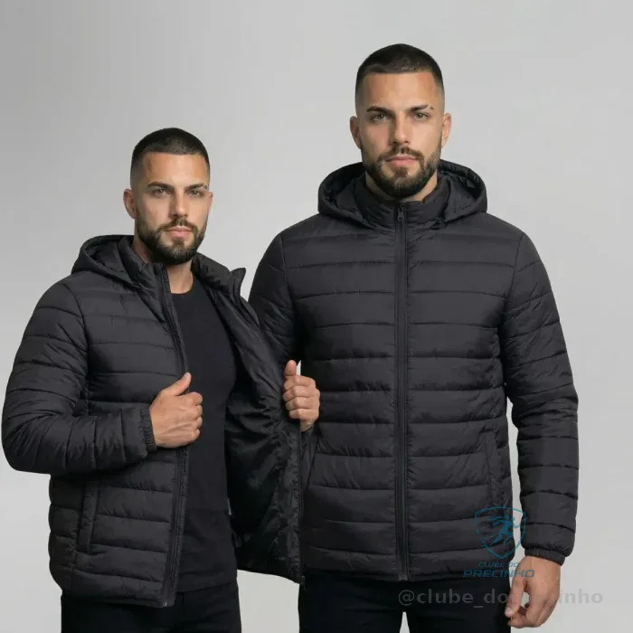 Jaqueta Puffer Masculina Bobojaco Nylon Luxo Mercado Livre