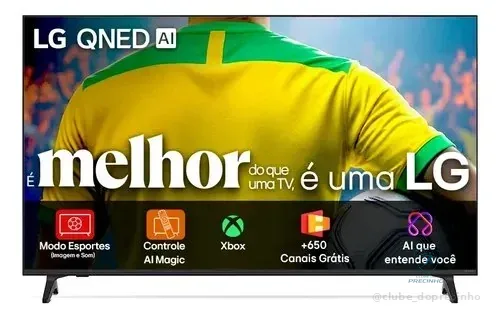 Smart Tv 4k 86  LG Qned73 Portal De Games Processador Ai 7 Ger8 4k Super Upscaling Google Cast Integrado Controle Ai Magic Webos 25 Modo Esportes Alerta De Esportes
