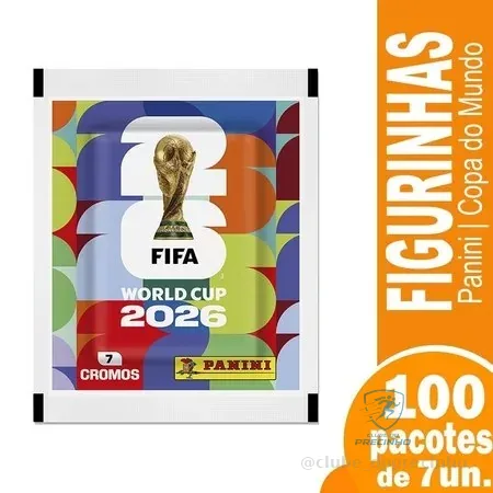 Figurinhas Panini da Copa do Mundo 2026 - 100 Envelopes com 7 Figurinhas Display