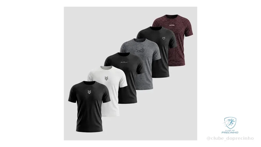 Kit 6 Camisetas Mais Procuradas Alpha Co
