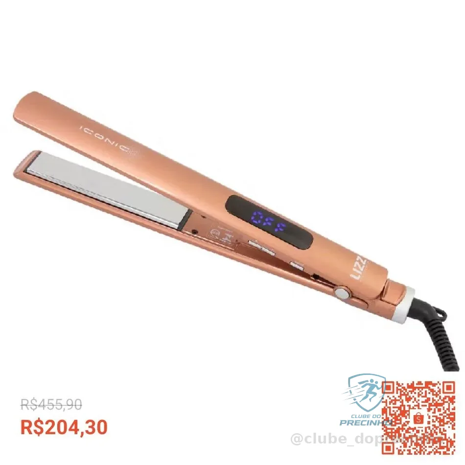 Prancha Alisadora Iconic Bivolt 230°C/450°F - Lizz Pro