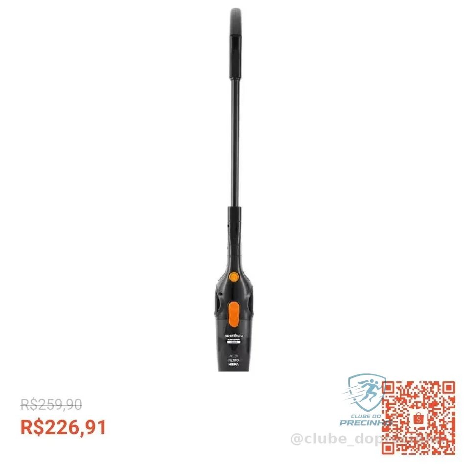 Aspirador de Pó Vertical Britânia 2 em 1 1200W BAS1200C