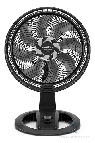 Ventilador Britânia 2 Em 1 Maxx Force Silencioso 174w Bvt481 47 Cm Preto 127v Cinza Plástico 8