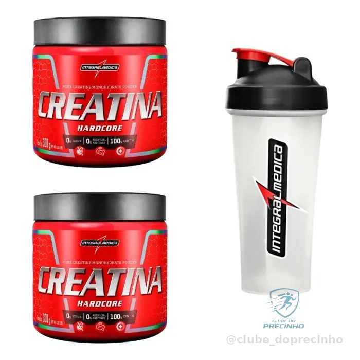 Kit 2 Creatina 300g + Coqueteleira Mercado Livre