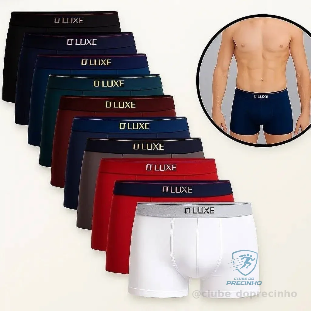 Kit 10 Cuecas Microfibra Boxer Masculina com Lycra Mercado Livre