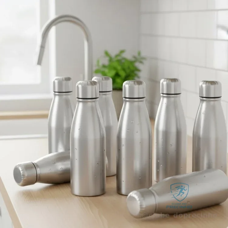Kit 10 Garrafas Squeeze de Água 500ml Mercado Livre