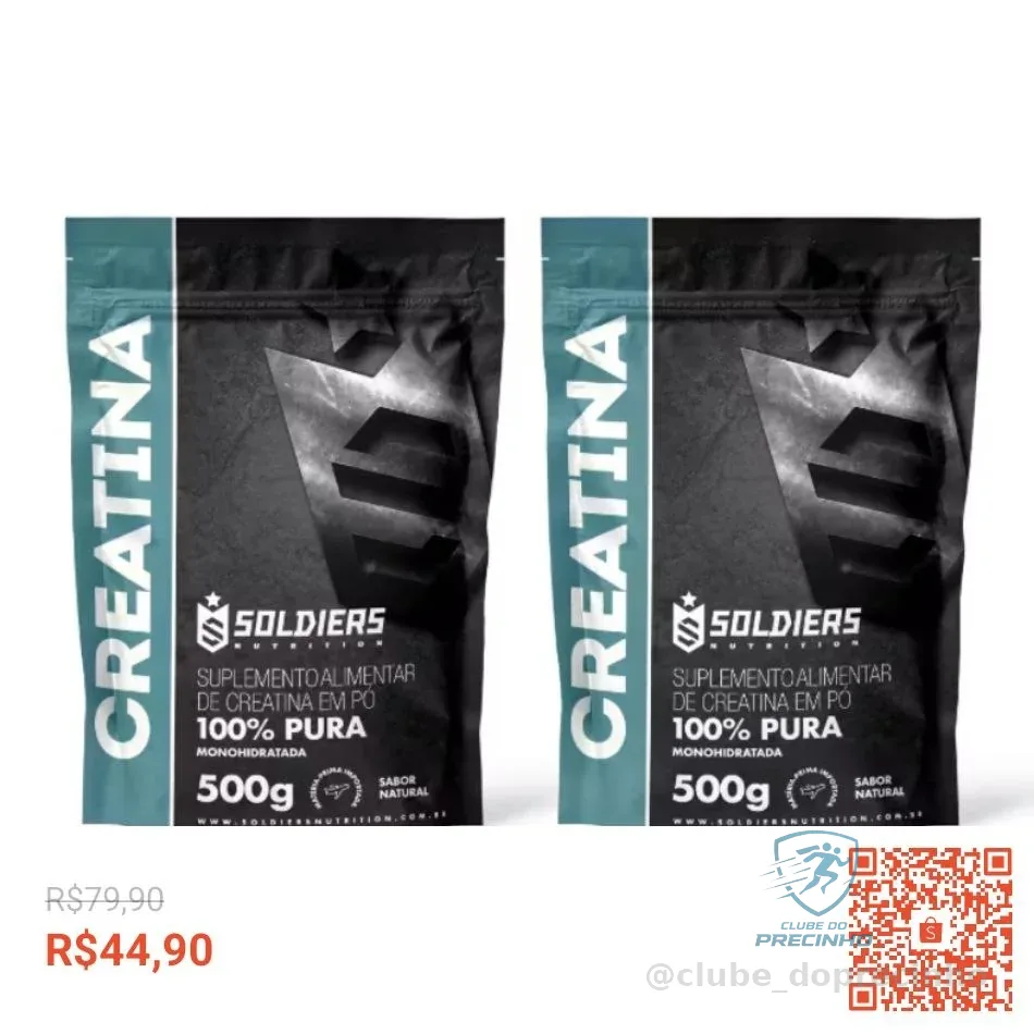 Creatina Suplemento Monohidratada em Pó - Soldiers Nutrition
