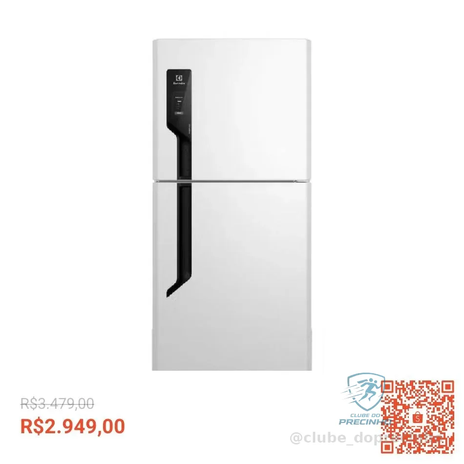Geladeira Electrolux Frost Free 432L Efficient AutoSense Duplex Branca (TF70)