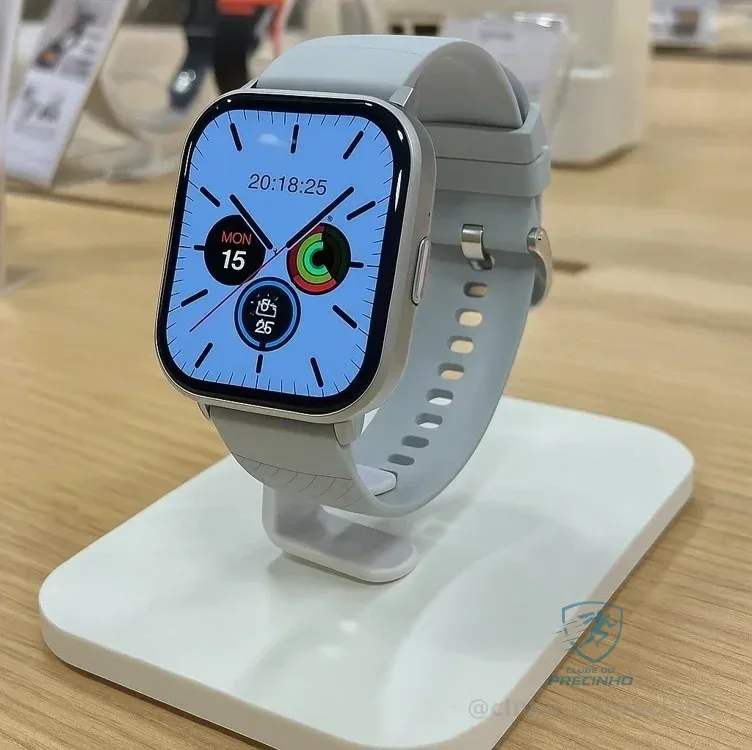 Relógio Digital Feminino Masculino Smartwatch Inteligente Bluetooth, Full Touch a Prova d 'água IP68 com 120+ Modos de Exercício e Esporte, Cinza
